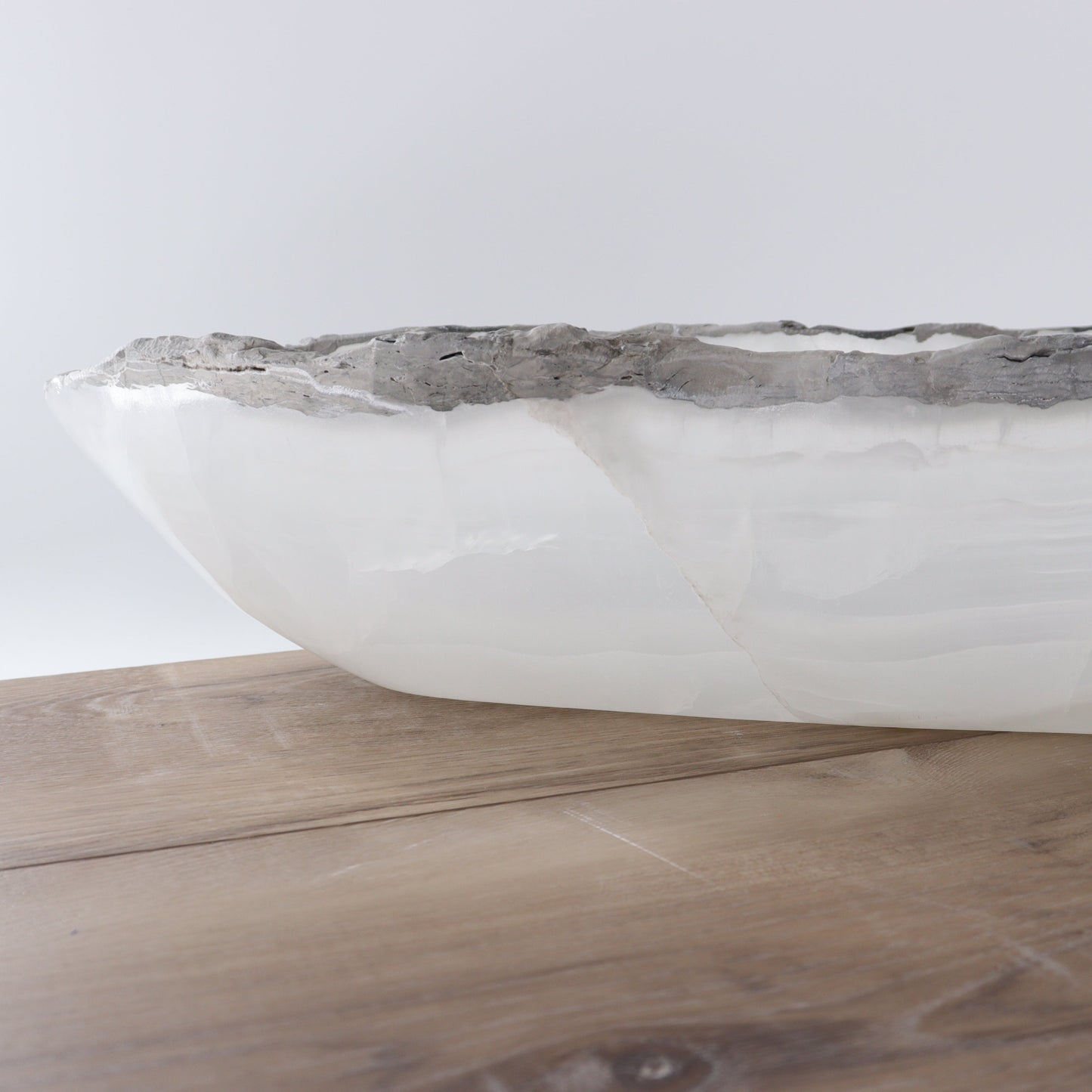 Mexican Onyx/Calcite Canoe Bowl
