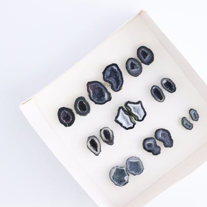 Tabasco Geodes 9 Pairs - Expert Wholesale and Supplier of Wholesale Crystals & Bulk Gemstones, ["Geodes","Tabasco Geode"]