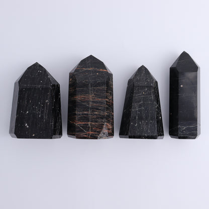 Tourmaline Points Set of 4 - Expert Wholesale and Supplier of Wholesale Crystals & Bulk Gemstones, ["Black Tourmaline","Points","Tourmaline"]