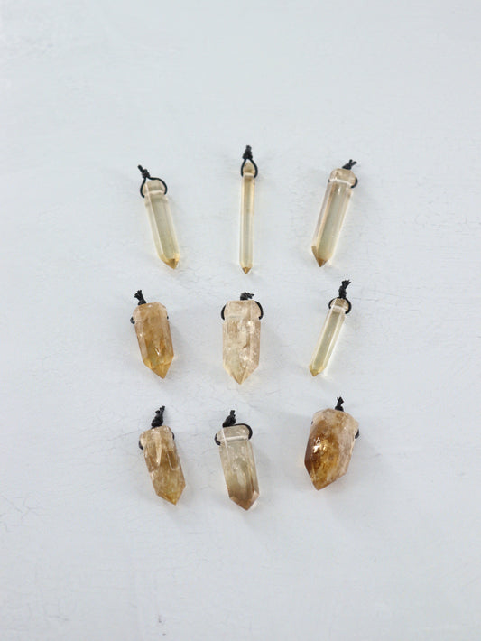 Citrine Pendants Set of 9 - Expert Vendor of Wholesale Crystals