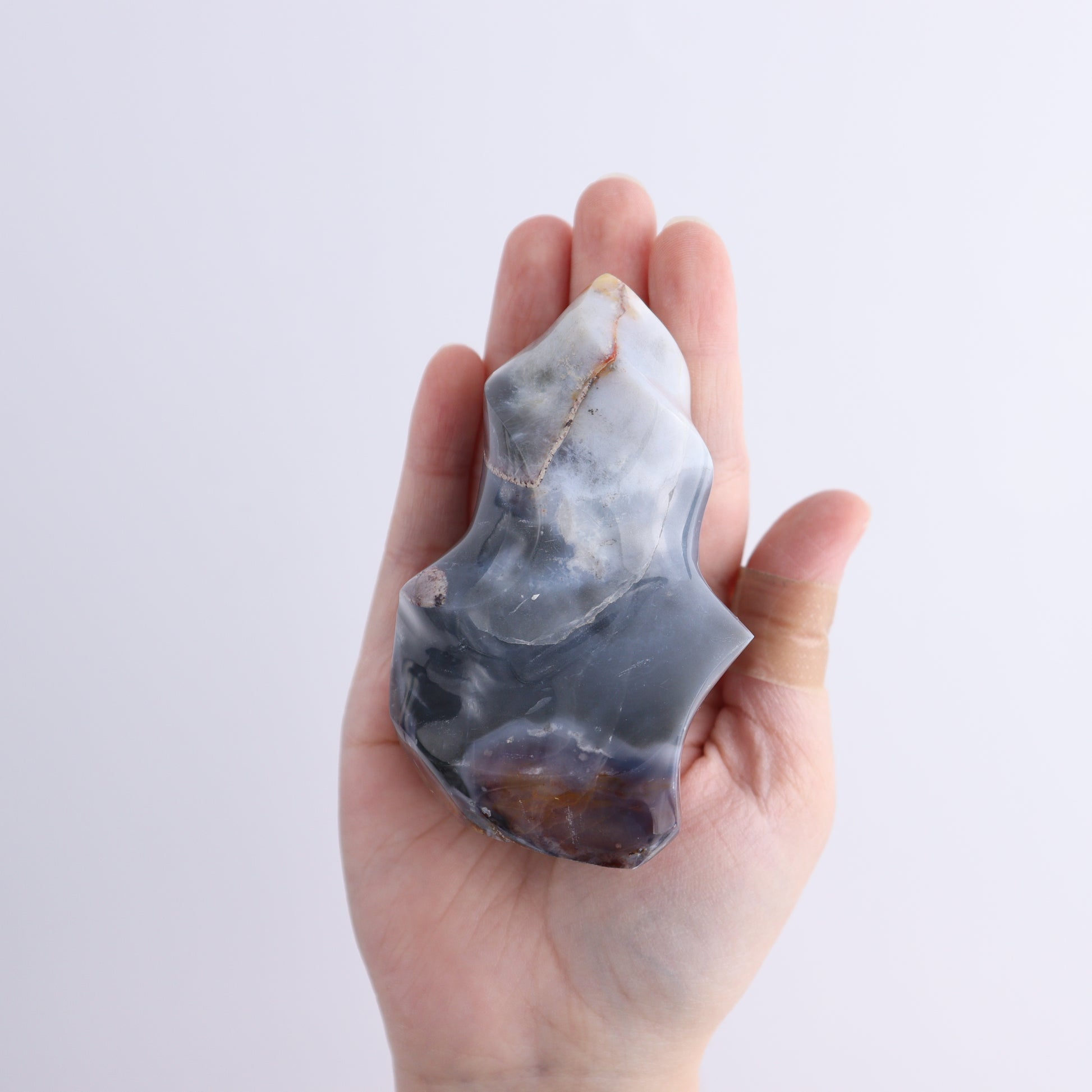Agate Flames Set of 4 - Expert Wholesale and Supplier of Wholesale Crystals & Bulk Gemstones, ["Agate","flames","Madagascar","Orca Agate"]