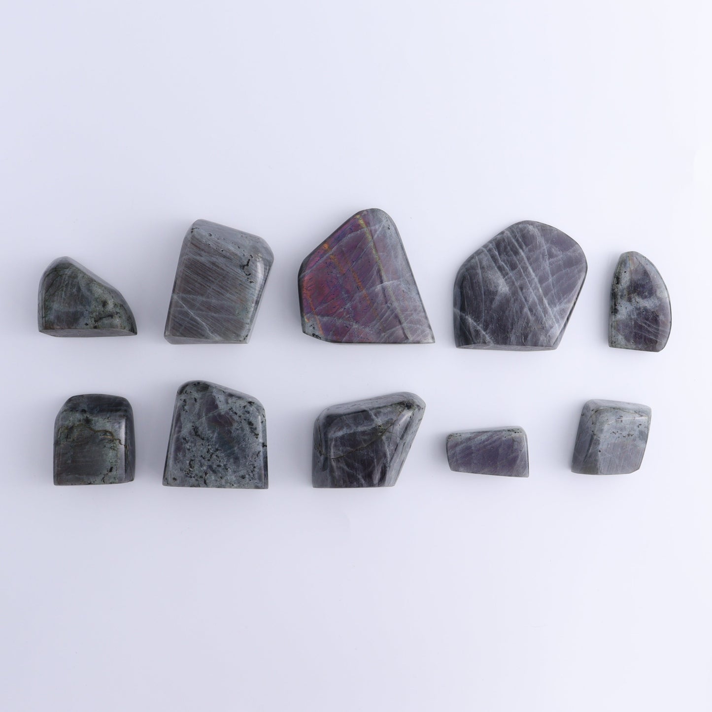 Labradorite Freeform Set of 10 - Expert Wholesale and Supplier of Wholesale Crystals & Bulk Gemstones, ["Freeforms","Labradorite","Madagascar"]