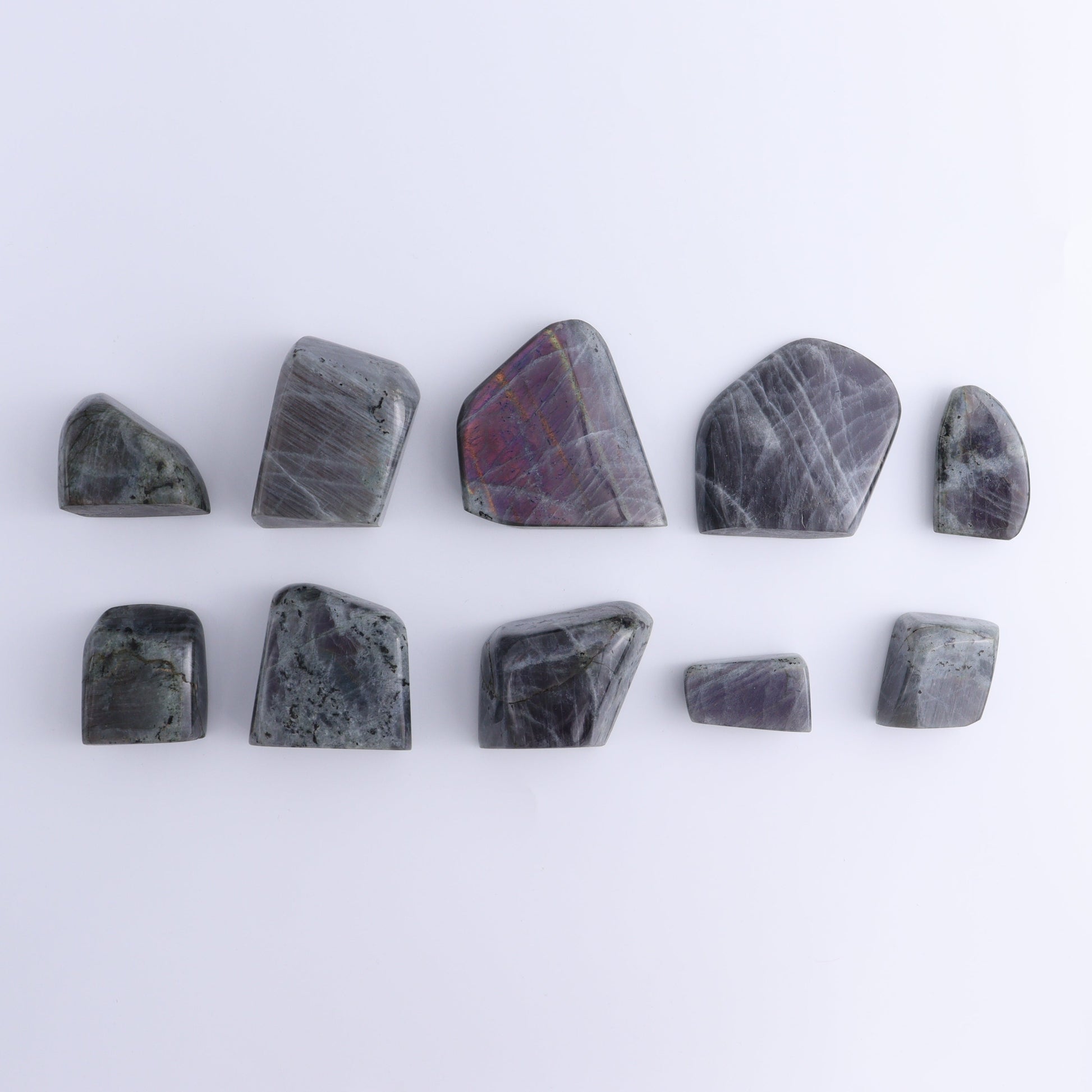 Labradorite Freeform Set of 10 - Expert Wholesale and Supplier of Wholesale Crystals & Bulk Gemstones, ["Freeforms","Labradorite","Madagascar"]