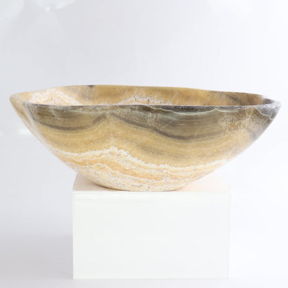 Mexican Onyx/Calcite Bowl 14"