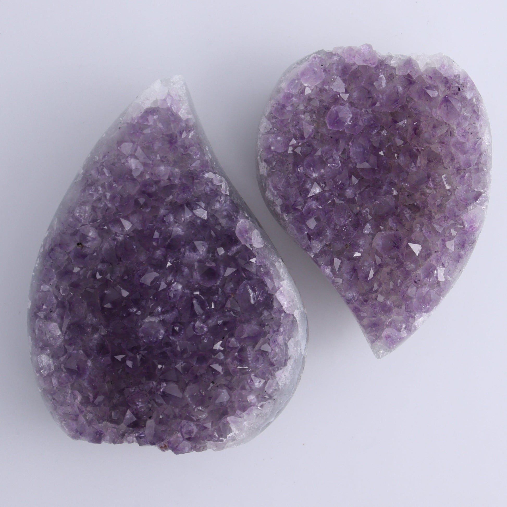 Uruguay Amethyst Flames Set of 4 - Expert Wholesale and Supplier of Wholesale Crystals & Bulk Gemstones, ["Amethyst","flames","Uruguay"]