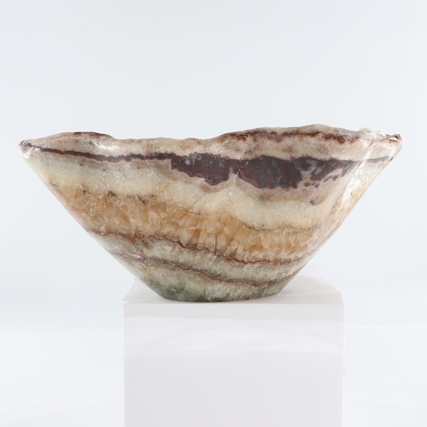 Mexican Onyx/Calcite Bowl 15"