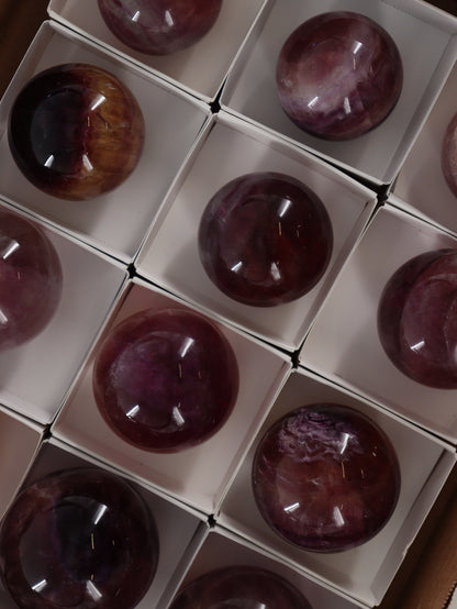 Fluorite Spheres Set of 12 - Expert Wholesale and Supplier of Wholesale Crystals & Bulk Gemstones, []