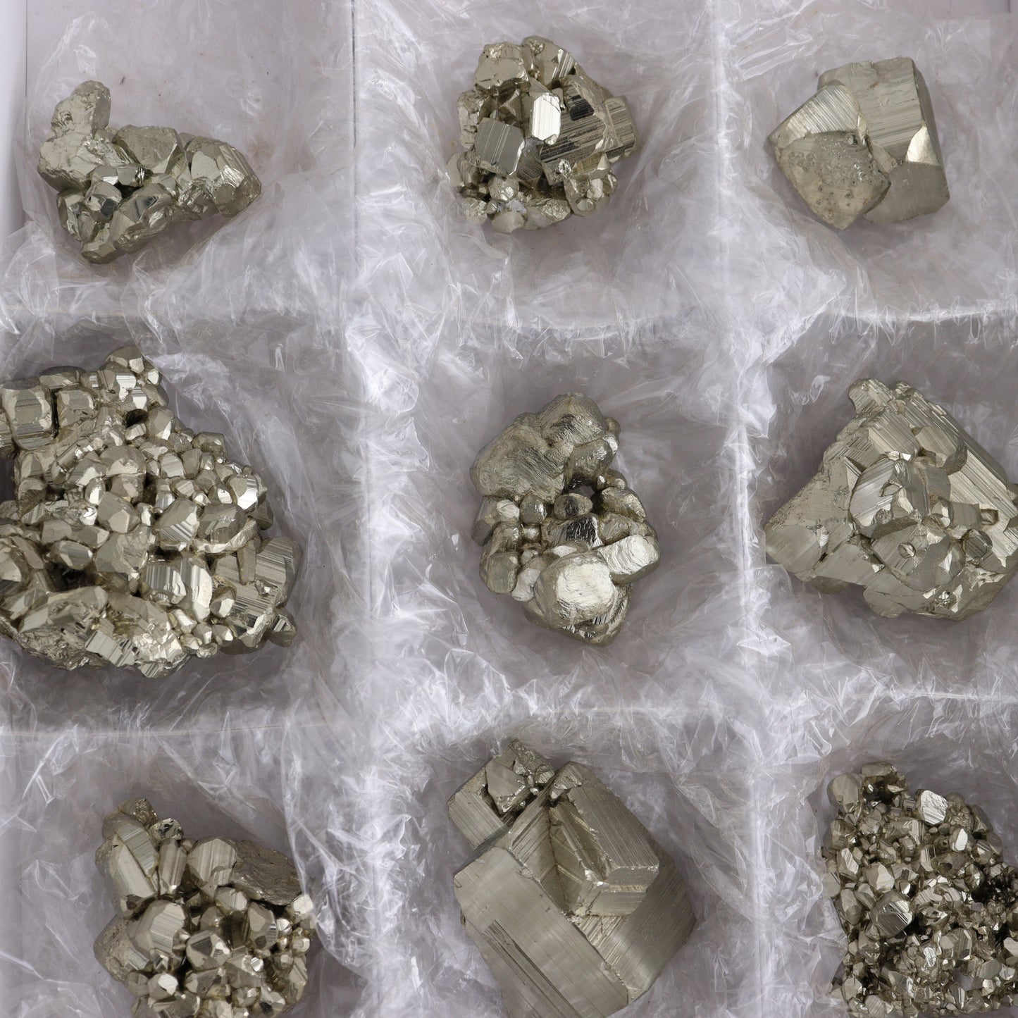 Pyrite Formations Flat of 12 - Expert Wholesale and Supplier of Wholesale Crystals & Bulk Gemstones, ["Formations","Peru","Pyrite"]