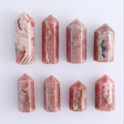 Rhodochrosite Towers Set of 8