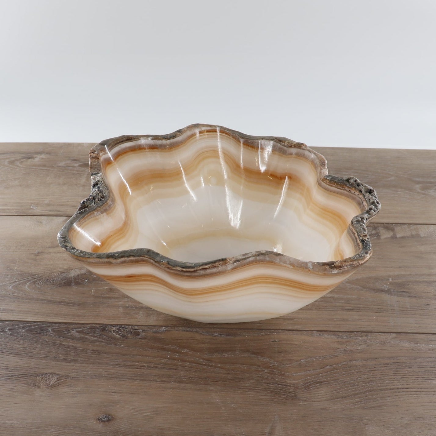 Mexican Onyx/Calcite Bowl 12"