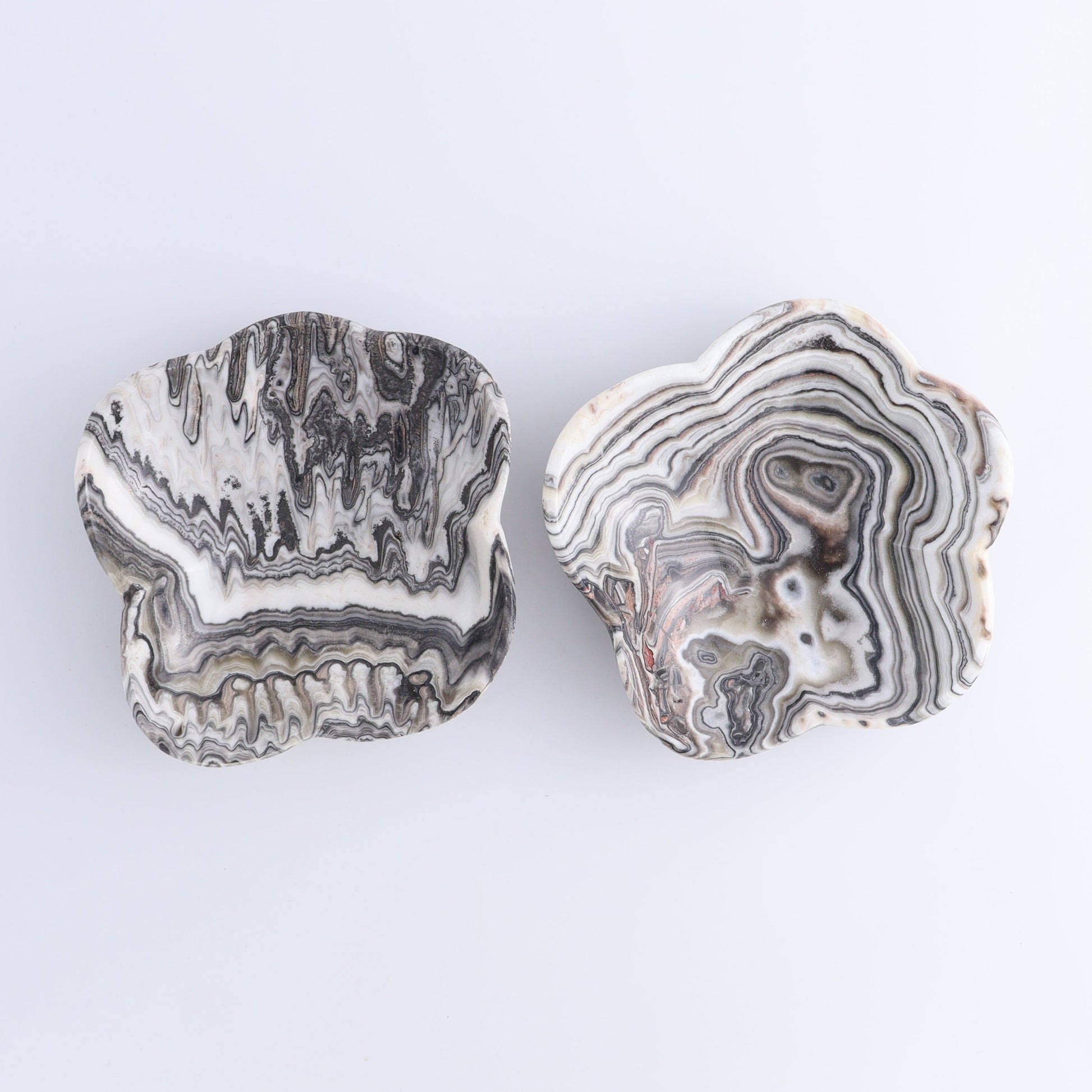 One Mexican Onyx/Calcite Black & White Zebra Irregular Bowl - Expert Wholesale and Supplier of Wholesale Crystals & Bulk Gemstones, ["bowl","Bowls","Calcite","Catalog Onyx","Decorative Dish","Mexico","onyx"]