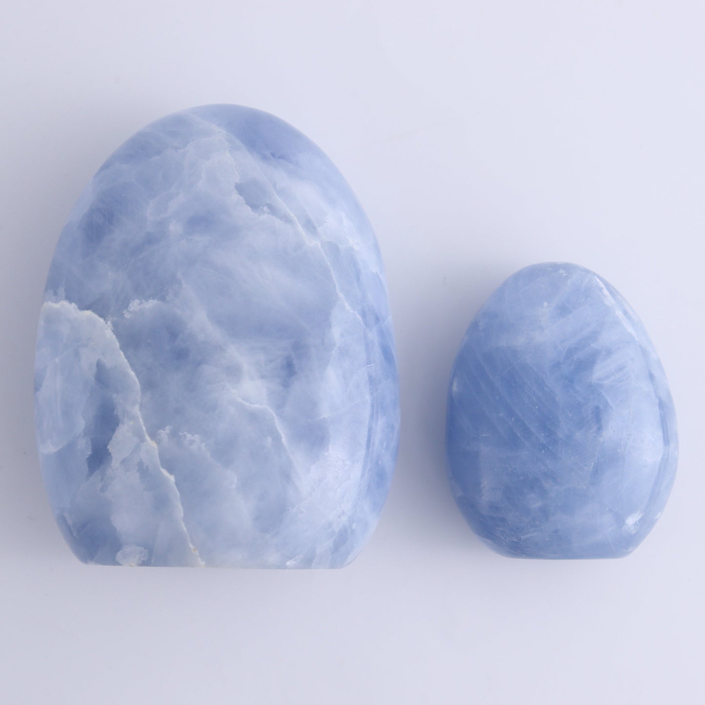 Blue Calcite Set of 3 - Expert Wholesale and Supplier of Wholesale Crystals & Bulk Gemstones, ["Blue Calcite","Calcite","Freeform","Madagascar"]