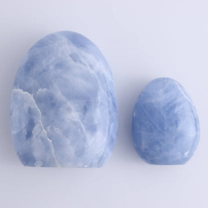 Blue Calcite Set of 3 - Expert Wholesale and Supplier of Wholesale Crystals & Bulk Gemstones, ["Blue Calcite","Calcite","Freeform","Madagascar"]