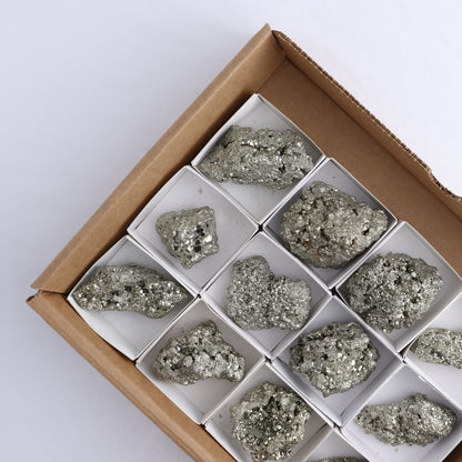 Pyrite Clusters Set of 12