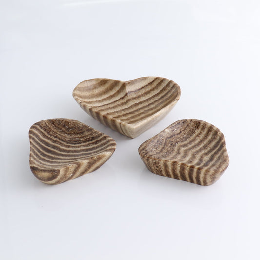 Mexican Onyx/Calcite Chocolate Bowls Set of 3