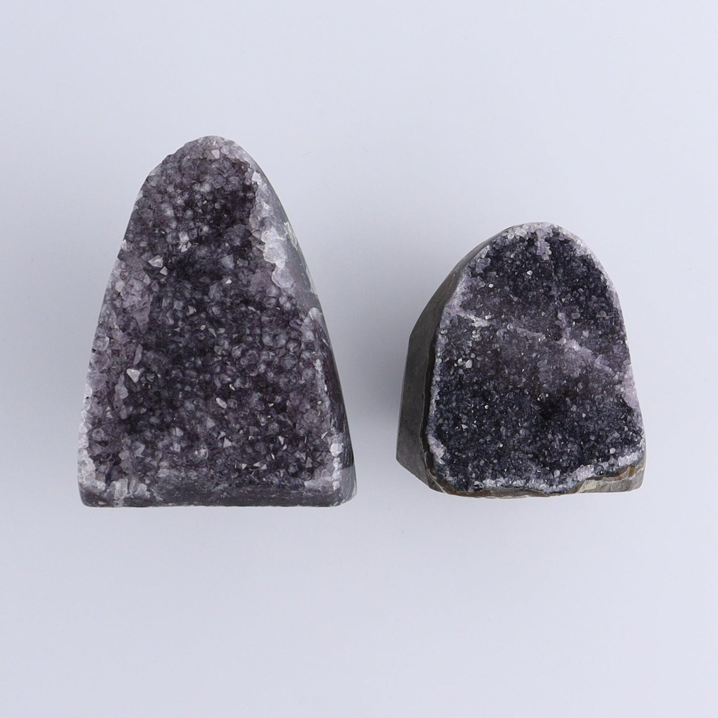 Uruguay Amethyst Cut Base Set of 8 - Expert Wholesale and Supplier of Wholesale Crystals & Bulk Gemstones, ["Amethyst","Cut Base","Uruguay"]