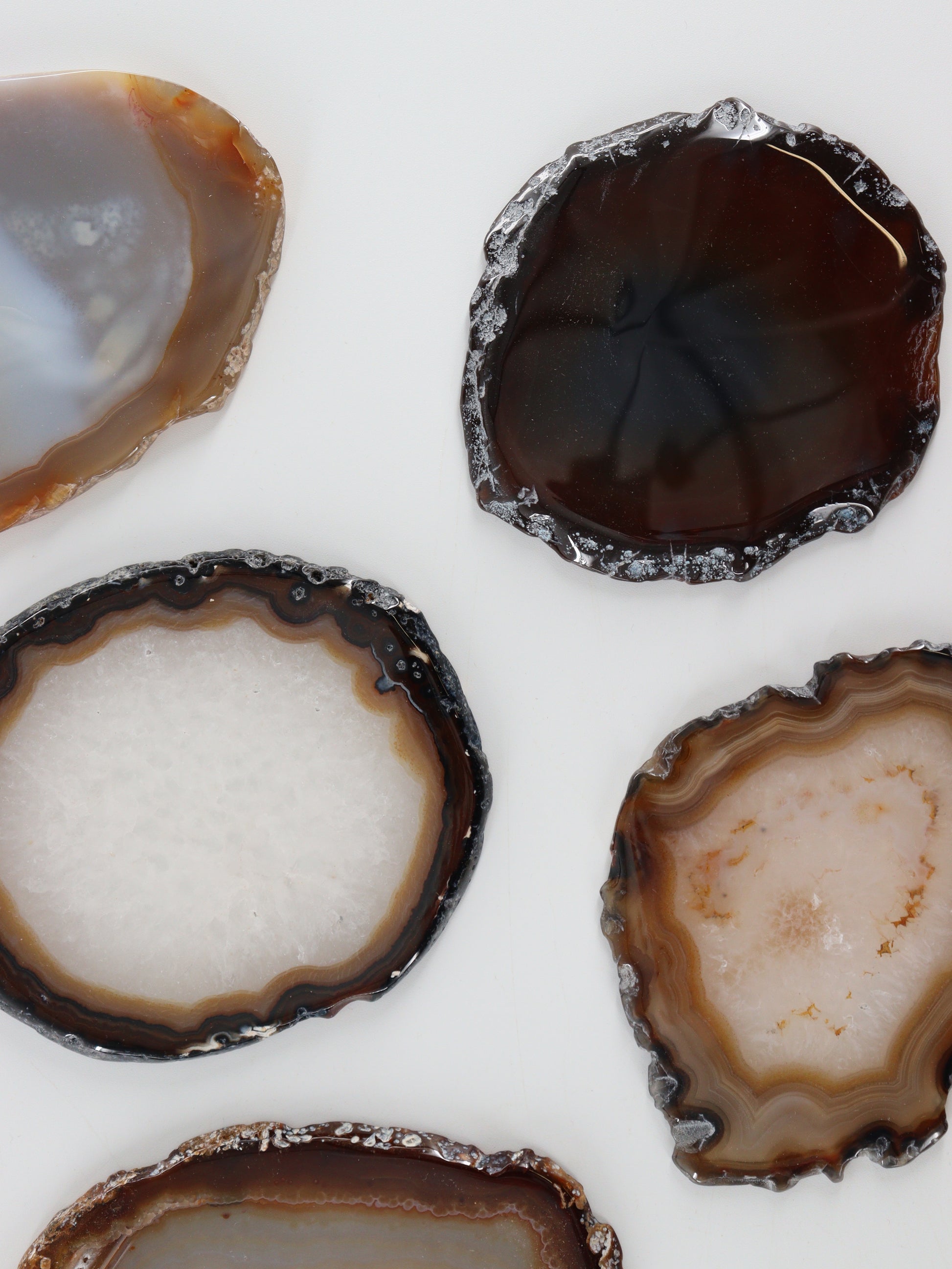 Agate Slices and Slabs Set of 11 - Expert Supplier of Wholesale Crystals & Bulk Gemstones