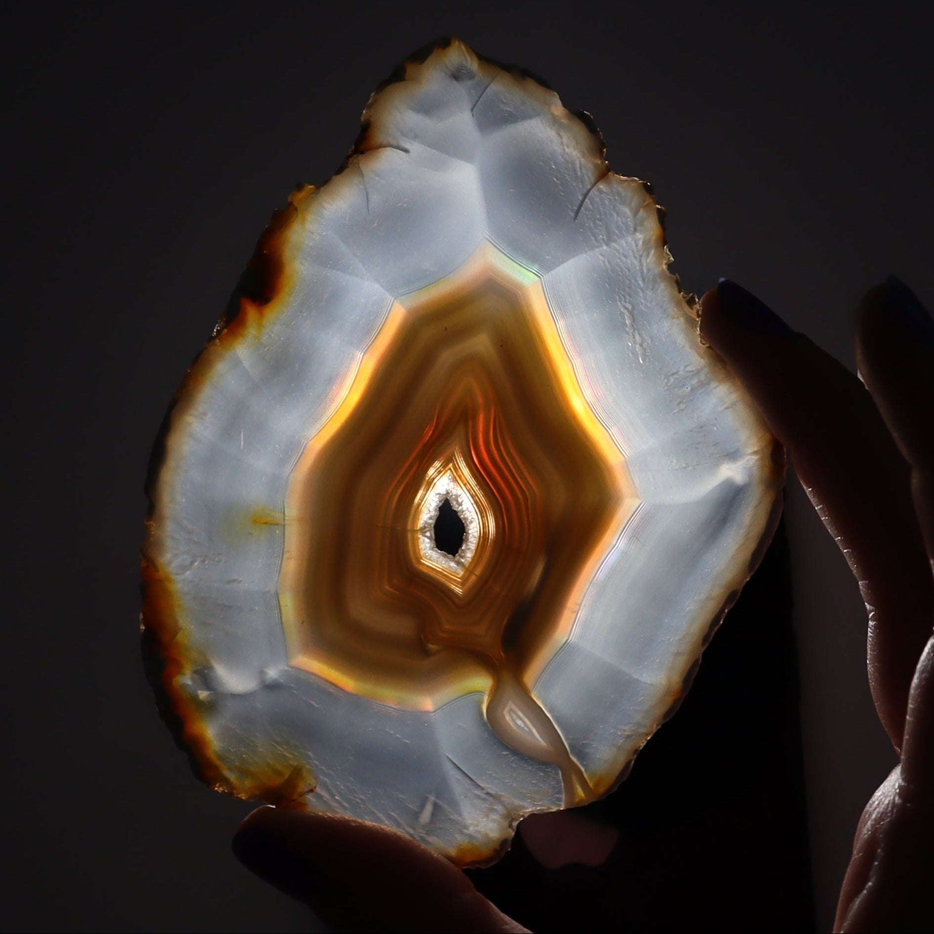 Iris Agate Slices Set of 4 - Expert Wholesale and Supplier of Wholesale Crystals & Bulk Gemstones, ["Agate","Iris Agate","Slices and Slabs"]