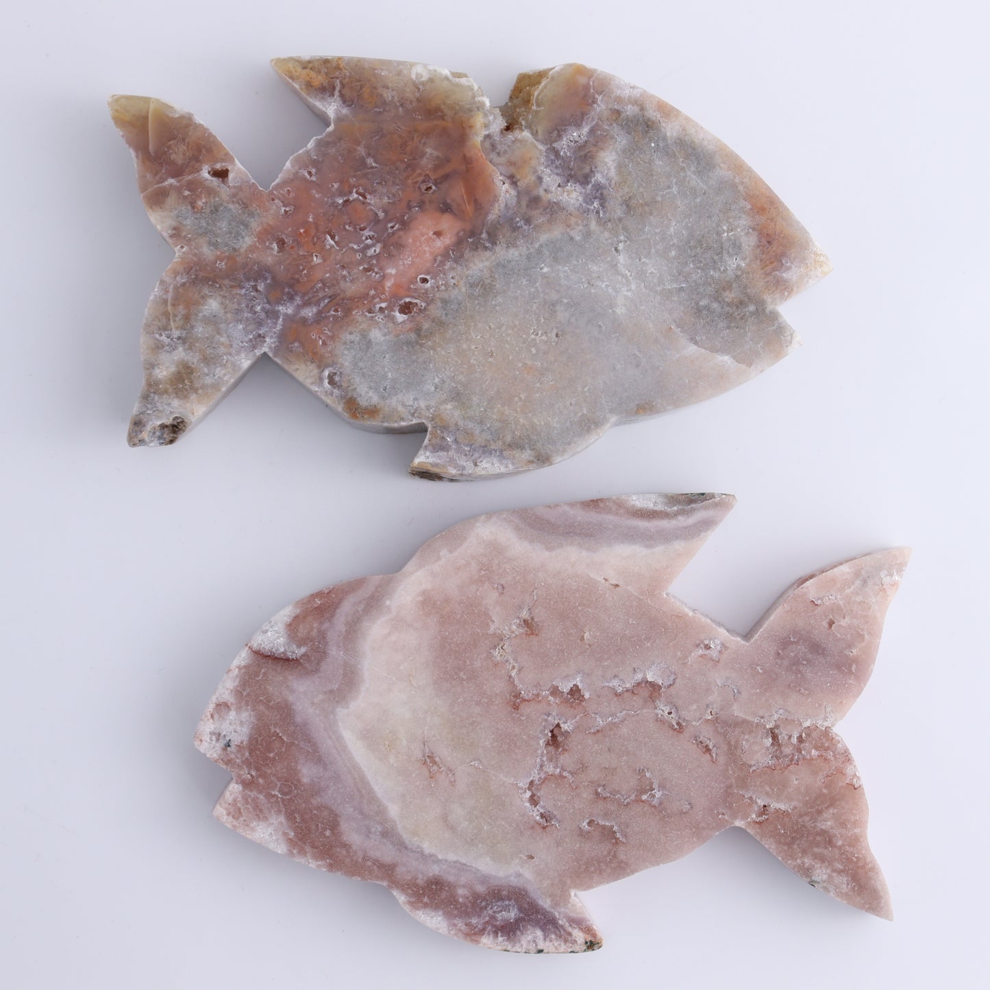 Pink Amethyst Fish Set of 4 - Expert Wholesale and Supplier of Wholesale Crystals & Bulk Gemstones, ["Amethyst","Brazil","Pink Amethyst"]