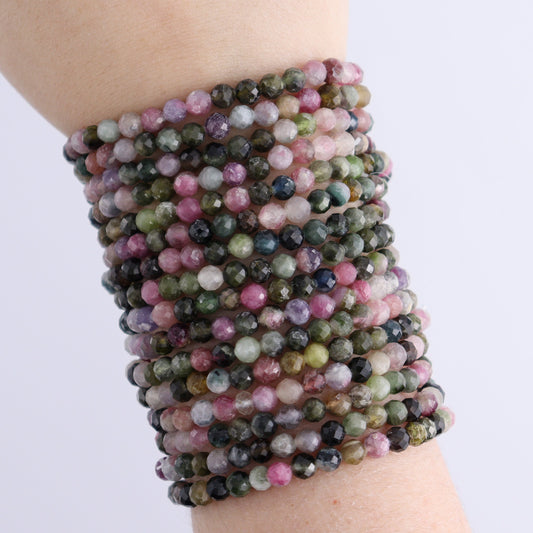 One Faceted Tourmaline Bracelet | Mi Esperanza Minerals | Supplier of Crystals and Onyx