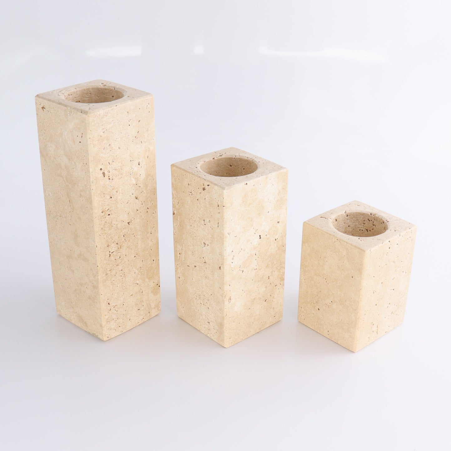 One Travertine Candle Holder - Expert Wholesale and Supplier of Wholesale Crystals & Bulk Gemstones, ["Candle Holder","Catalog Onyx","Mexico","Travertine"]