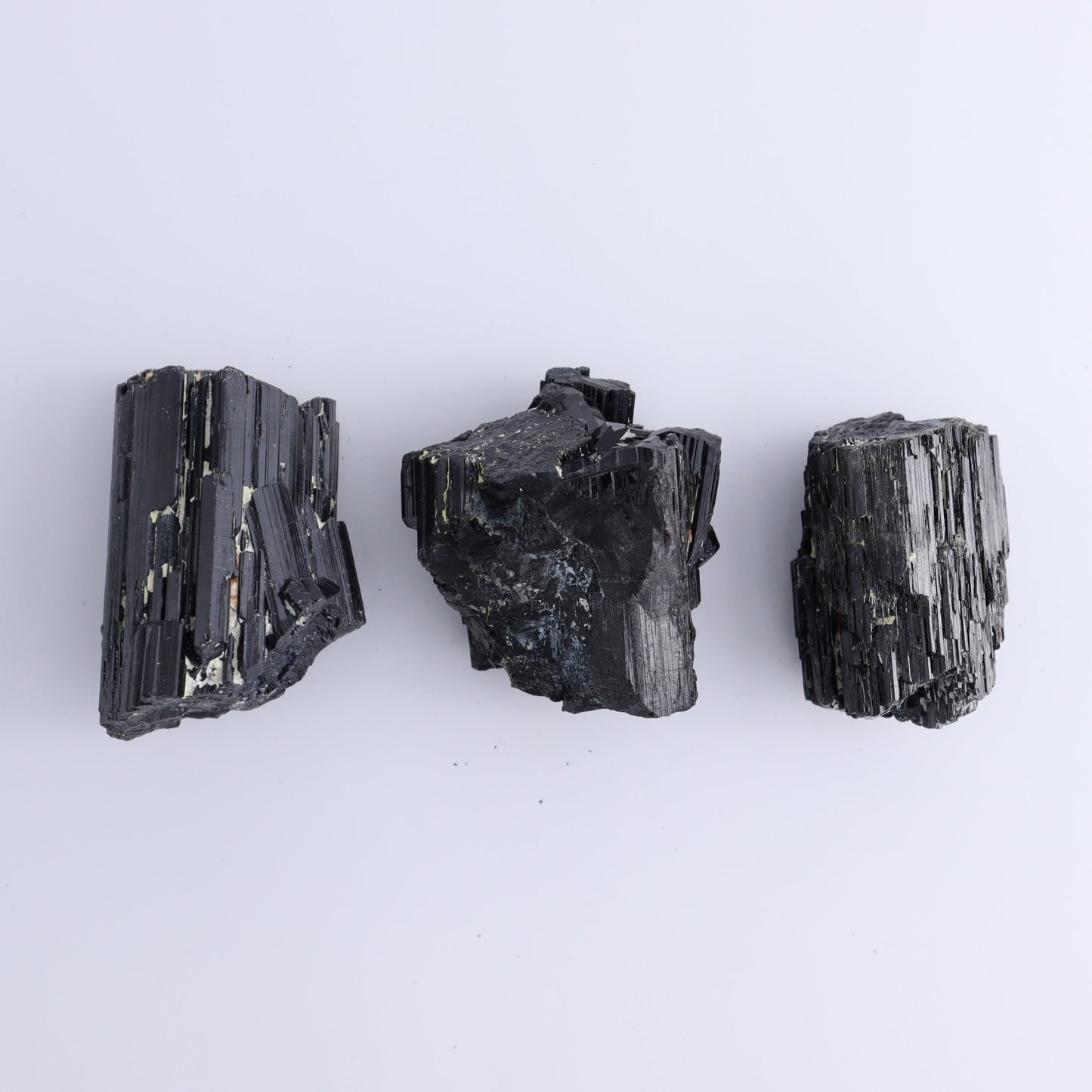 Black Tourmaline Roughs Set of 6 - Expert Wholesale and Supplier of Wholesale Crystals & Bulk Gemstones, ["Black Tourmaline","Madagascar","Rough","Tourmaline"]
