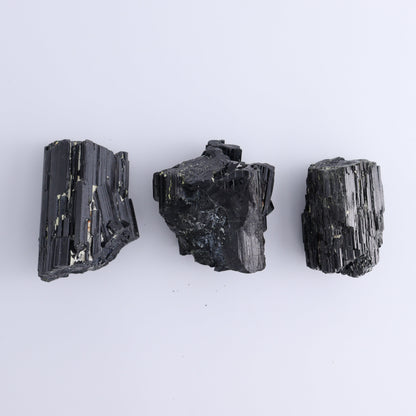 Black Tourmaline Roughs Set of 6 - Expert Wholesale and Supplier of Wholesale Crystals & Bulk Gemstones, ["Black Tourmaline","Madagascar","Rough","Tourmaline"]