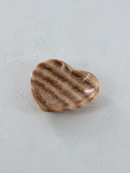 Chocolate Zebra Onyx Heart Bowls Set of 6 - Expert Supplier of Wholesale Crystals & Bulk Gemstones