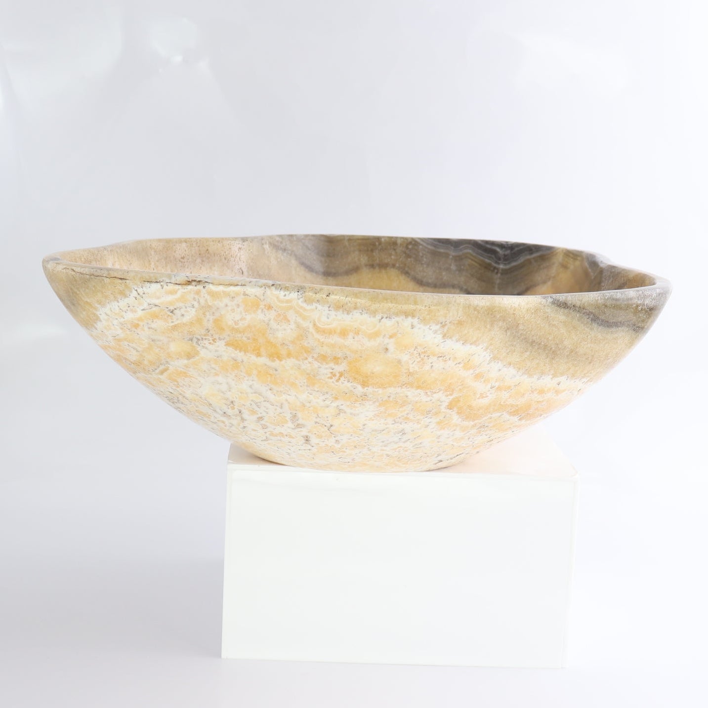 Mexican Onyx/Calcite Bowl 14"