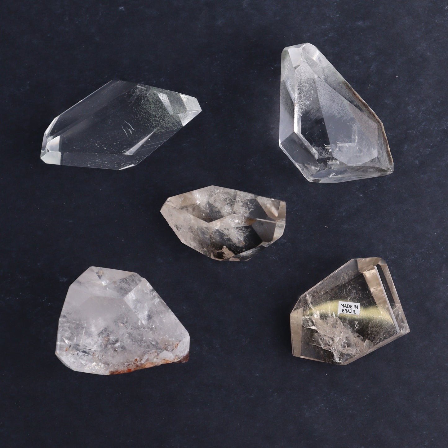 Quartz Freeforms Set of 5 - Expert Wholesale and Supplier of Wholesale Crystals & Bulk Gemstones, ["Brazil","Freeforms","Garden Quartz","Quartz"]