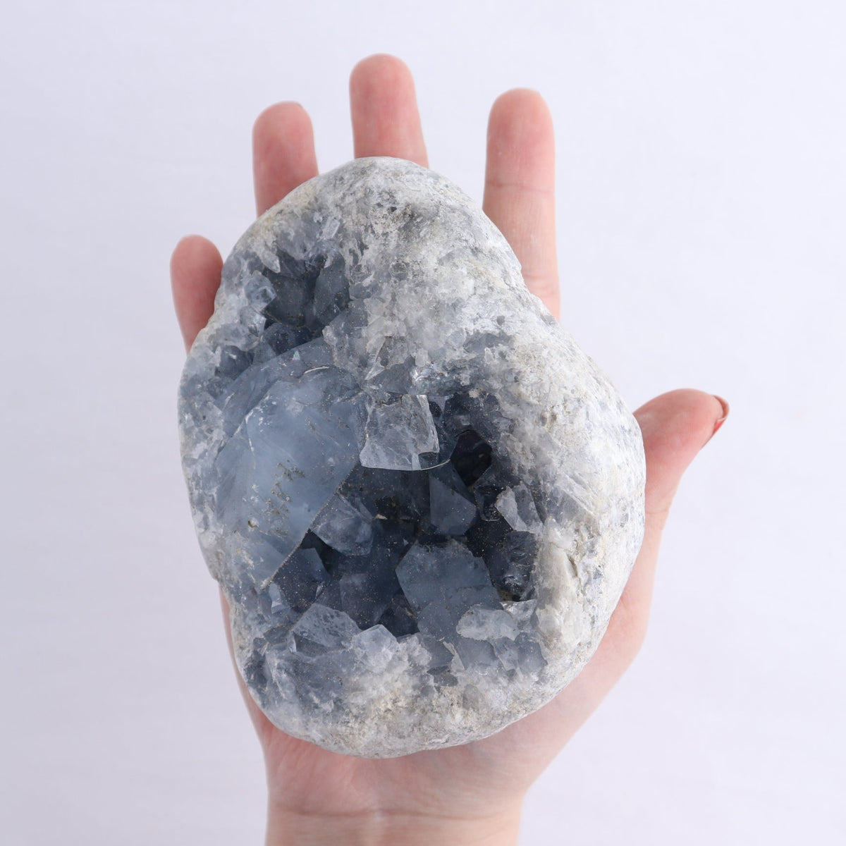 Celestite Clusters Set of 3 - wholesale crystals