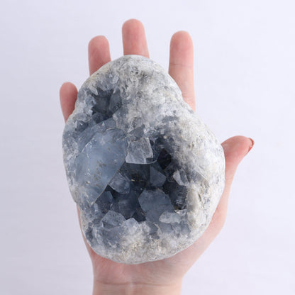 Celestite Clusters Set of 3 - wholesale crystals