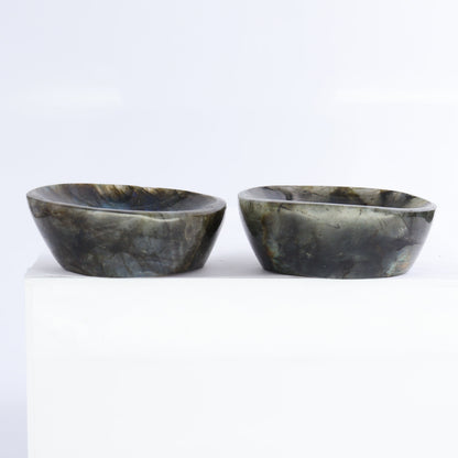 Labradorite Bowls Set of 6 - Expert Wholesale and Supplier of Wholesale Crystals & Bulk Gemstones, ["Bowls","Labradorite","Madagascar"]