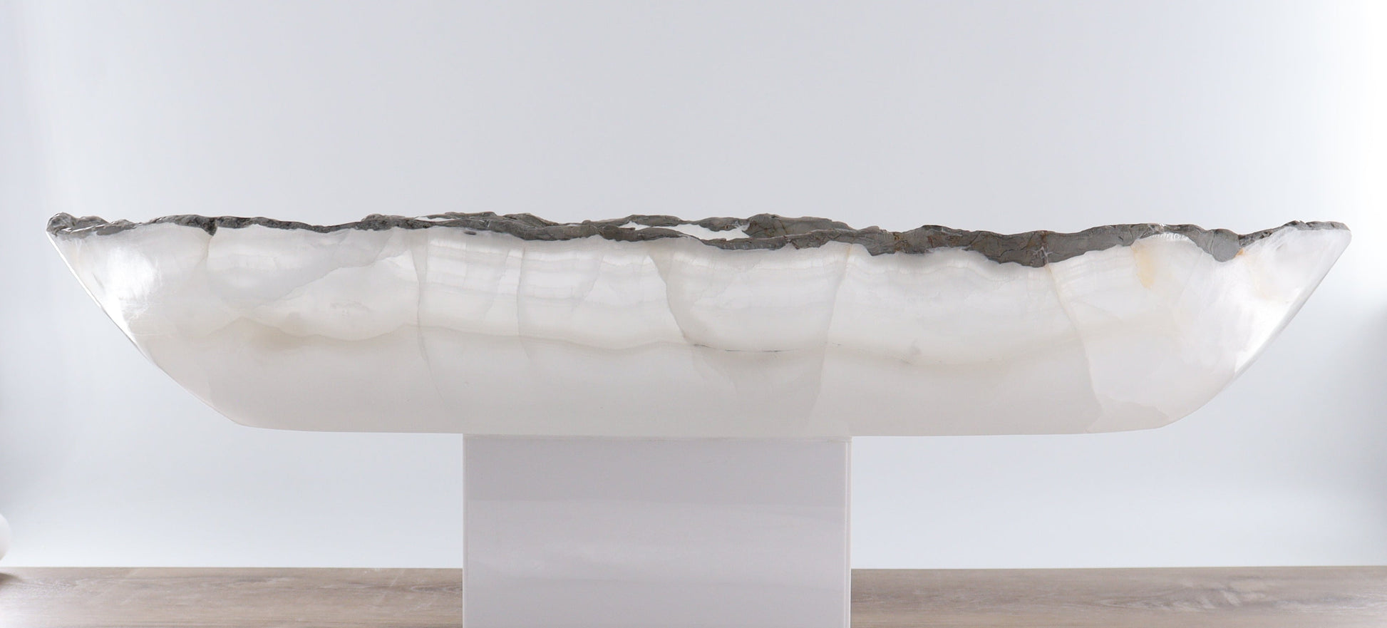 Mexican Onyx/Calcite Canoe Bowl - Expert Wholesale and Supplier of Wholesale Crystals & Bulk Gemstones, ["Bowls","Calcite","canoe","Mexico","onyx"]
