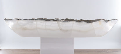 Mexican Onyx/Calcite Canoe Bowl - Expert Wholesale and Supplier of Wholesale Crystals & Bulk Gemstones, ["Bowls","Calcite","canoe","Mexico","onyx"]