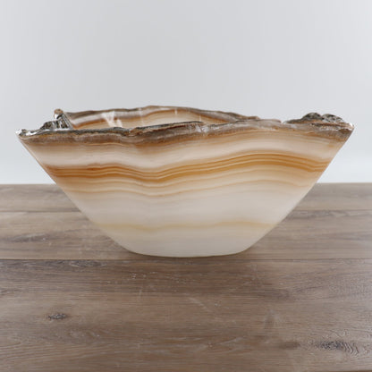 Mexican Onyx/Calcite Bowl 12"