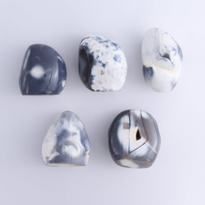 Orca Agate Freeform Set of 5 - Expert Wholesale and Supplier of Wholesale Crystals & Bulk Gemstones, ["Freeforms","Madagascar","Orca Agate"]