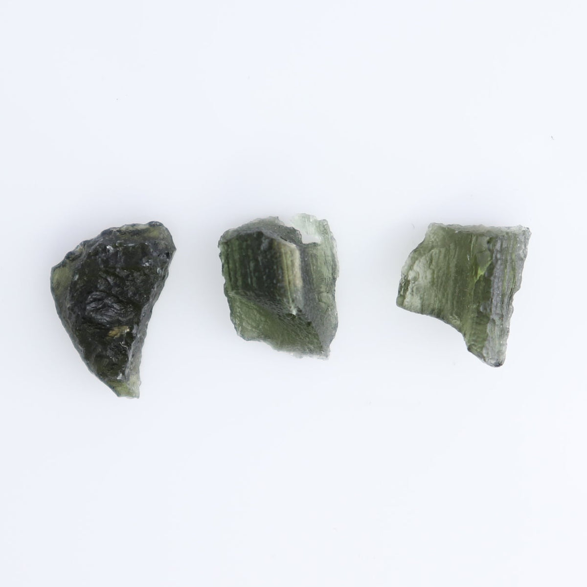 Moldavite Pieces Set of 3