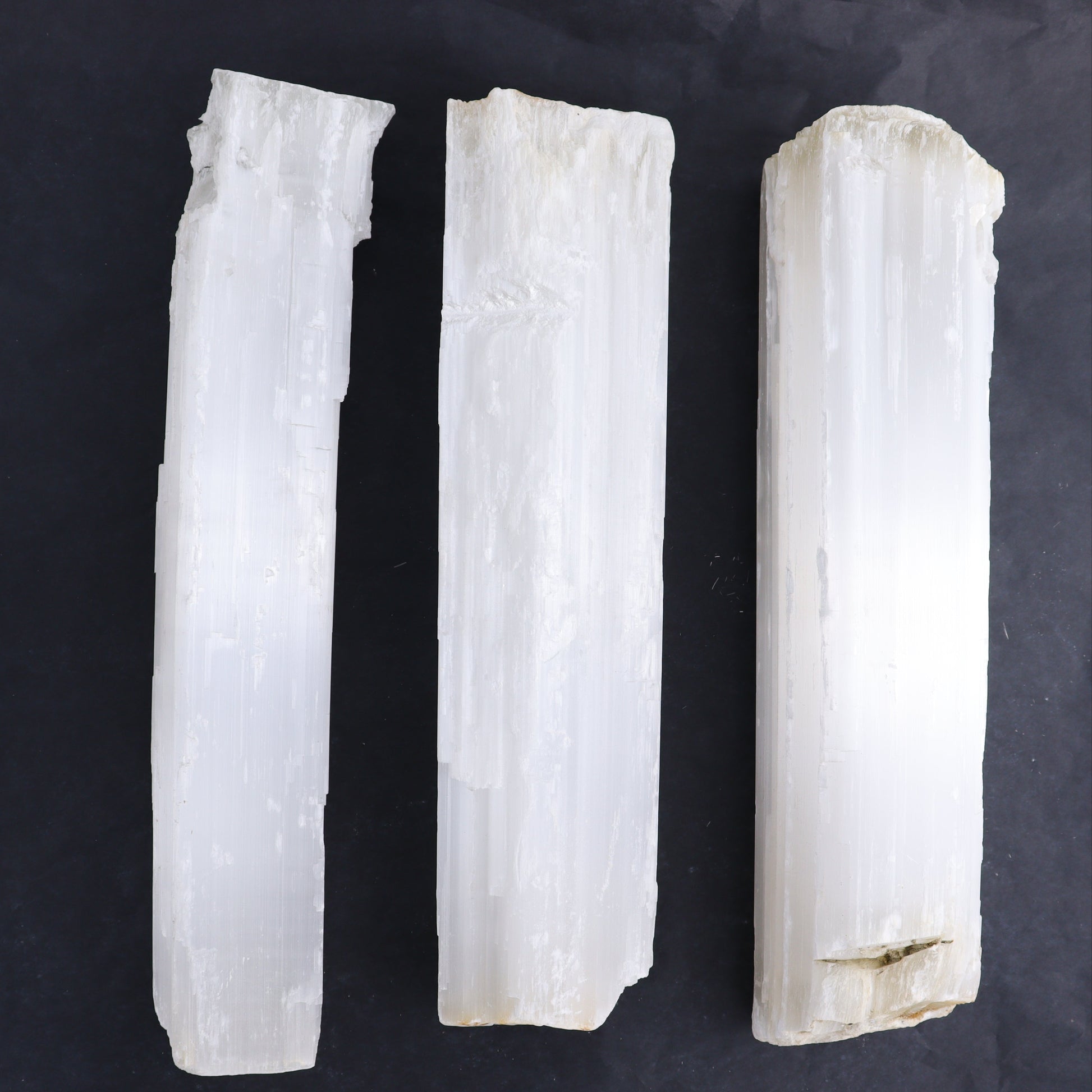 Selenite Logs Set of 3 - Expert Wholesale and Supplier of Wholesale Crystals & Bulk Gemstones, ["logs","selenite"]