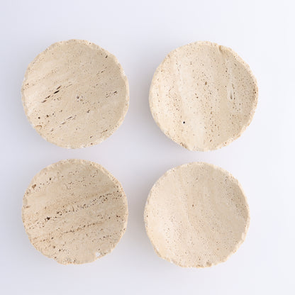 [NEEDS PRICE] One Travertine Bowl Small (12 cm) - Expert Wholesale and Supplier of Wholesale Crystals & Bulk Gemstones, ["bowl","Catalog Onyx","Decorative Dish","Mexico","Travertine"]