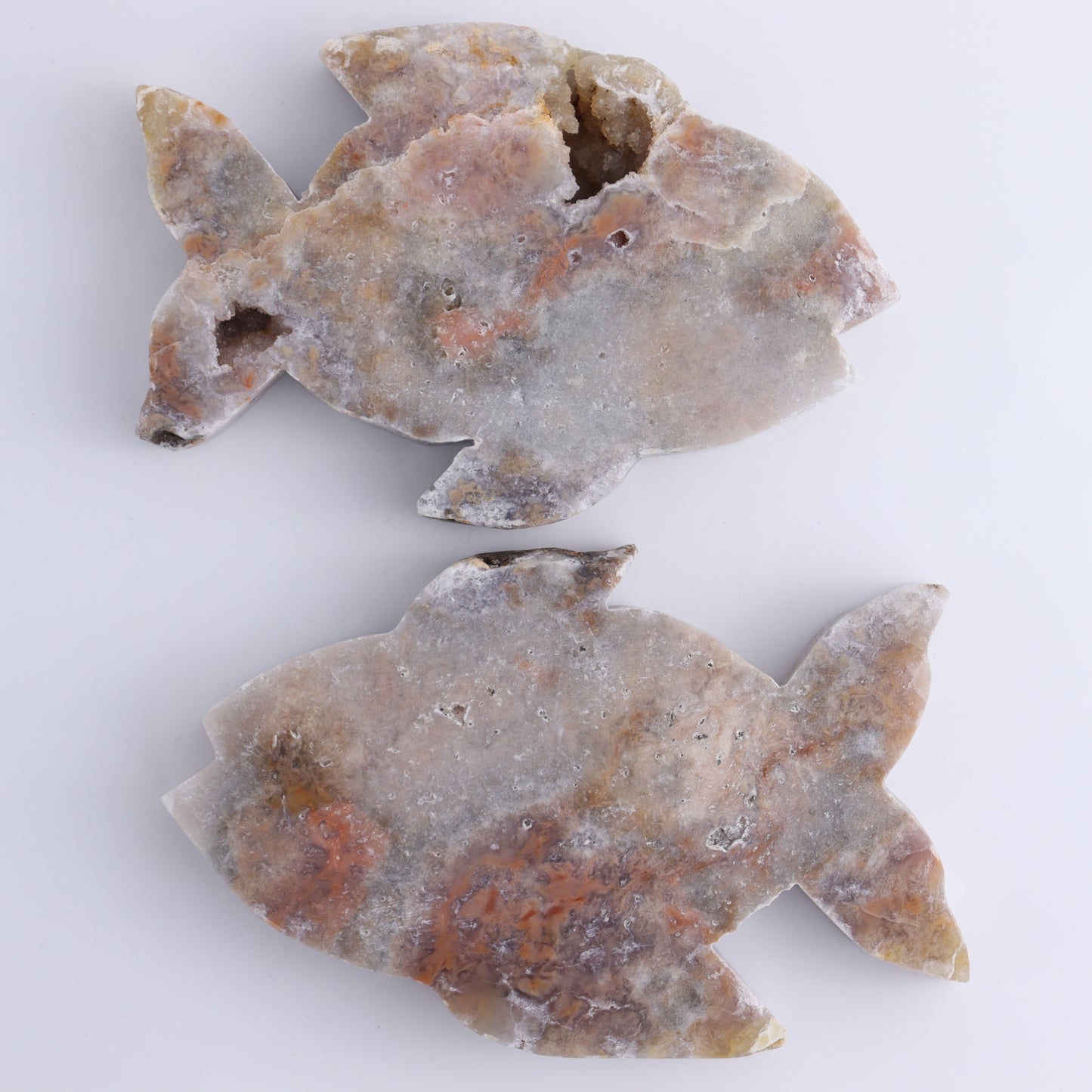 Pink Amethyst Fish Set of 4 - Expert Wholesale and Supplier of Wholesale Crystals & Bulk Gemstones, ["Amethyst","Brazil","Pink Amethyst"]