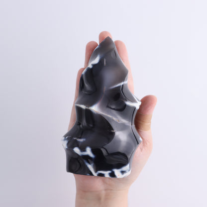 Agate Flames Set of 4 - Expert Wholesale and Supplier of Wholesale Crystals & Bulk Gemstones, ["Agate","flames","Madagascar","Orca Agate"]