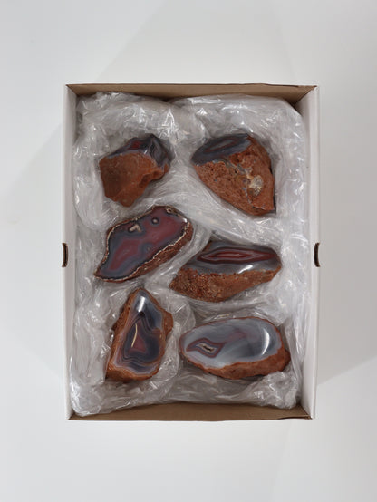 Agate Freeforms Set of 6 - Expert Supplier of Wholesale Crystals & Bulk Gemstones