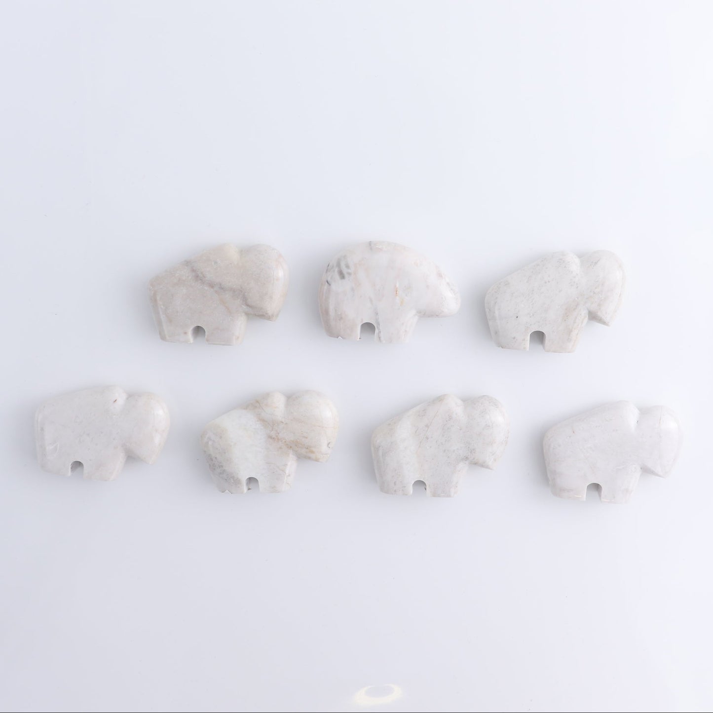 Jasper Animal Carvings Set of 7