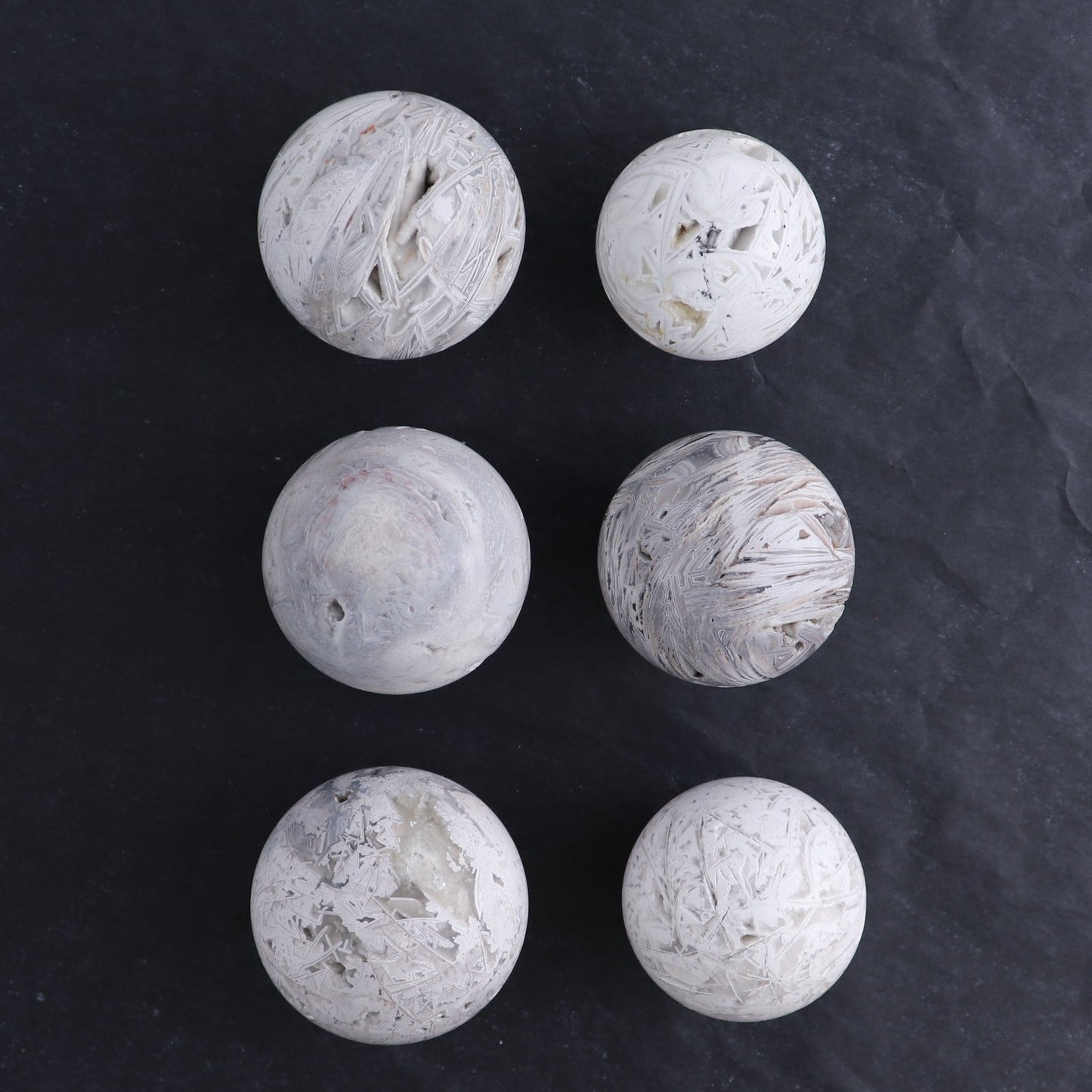 Agate Spheres Set of 6