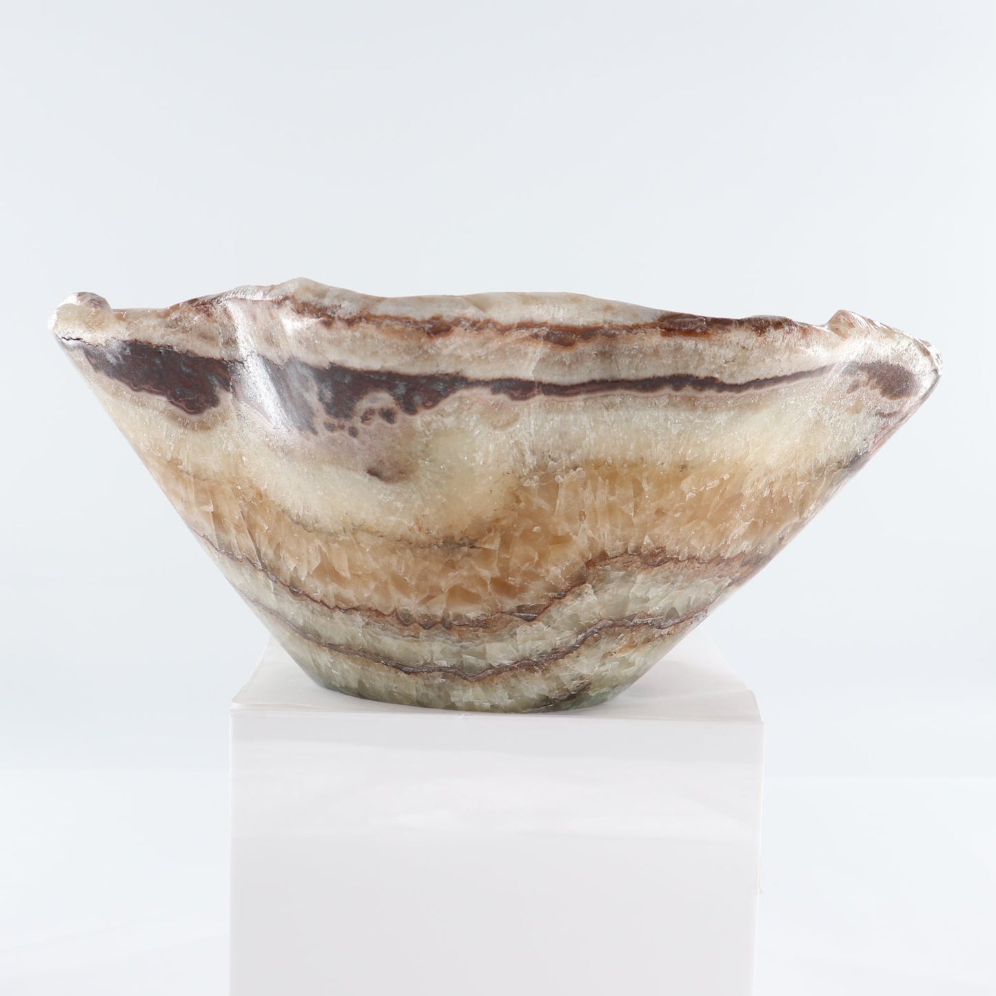 Mexican Onyx/Calcite Bowl 15"