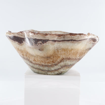 Mexican Onyx/Calcite Bowl 15"