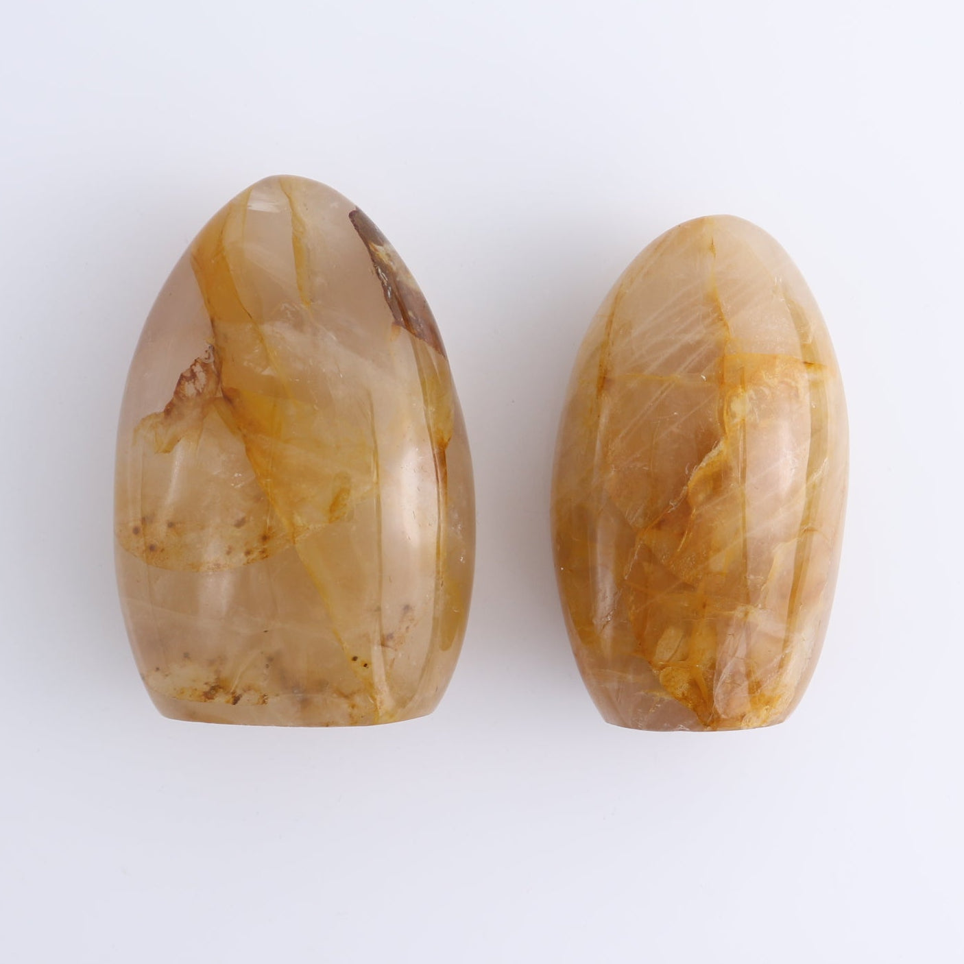 Golden Hematite Quartz Freeforms Set of 5