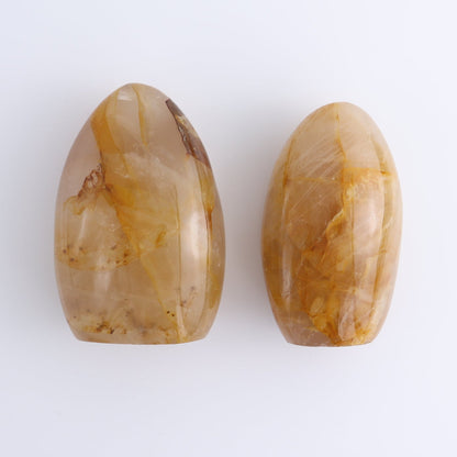 Golden Hematite Quartz Freeforms Set of 5