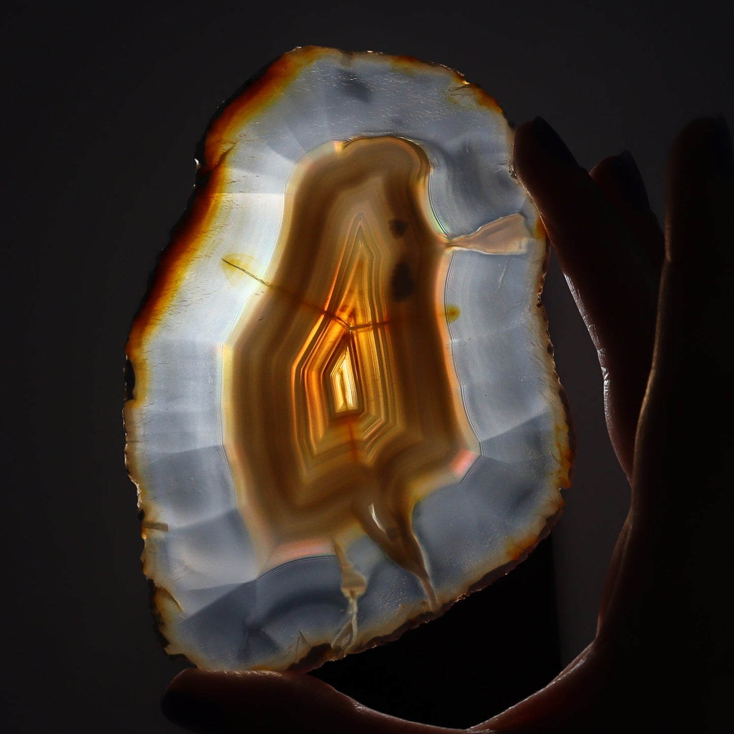 Iris Agate Slices Set of 4 - Expert Wholesale and Supplier of Wholesale Crystals & Bulk Gemstones, ["Agate","Iris Agate","Slices and Slabs"]